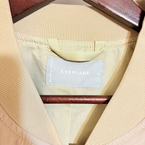 Everlane Womens Tan Oversized Bomber Jacket Size XS - Picture 2 of 8